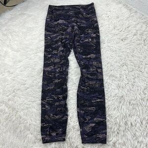 Lululemon Align Pant II (25") Rip Wave Purple Thunder Black